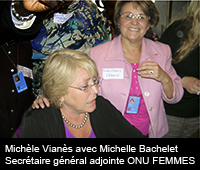 Michèle Vianès et Michelle Bachelet